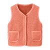 Boys Girls Polar Fleece Vest Button Down V Neck Sleeveless Outerwear Ligntweight Plain Warm Jacket Kids Fall Winter Clothes Purple Vest Sweater