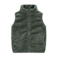 thumbnail image 1 of Boys Girls Polar Fleece Vest Waistcoat Thick Warm Outerwear Funny Jacket, 1 of 8