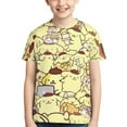 thumbnail image 1 of Boys Girls Pompompurin Shirt Graphic T-Shirt Crewneck Short Sleeve 3d Colorful Tops Tees, 1 of 7