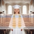 thumbnail image 1 of Boys Girls Preschool Graduation Cap and Gown Outfit White Graduation Dress Class of 2026 Graduation Photography Outfit 8-10 Years, 1 of 9
