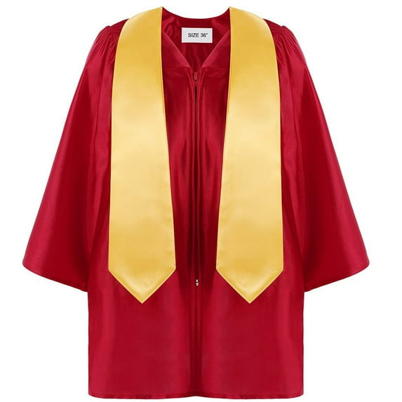 Boys Girls Preschool Kindergarten Unisex Graduation Gown Set with Graduation Sash Without Cap for Child Size 2-12 Years