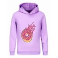 thumbnail image 1 of Boys Girls Preston Playz Hoodie – Lightweight Flame Graphic Pullover Sweatshirt for Kids, 1 of 4