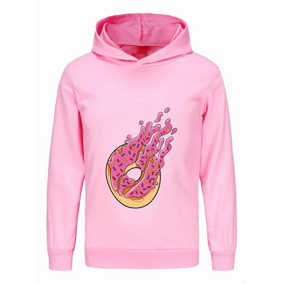 Boys Girls Preston Playz Hoodie – Lightweight Flame Graphic Pullover Sweatshirt for Kids