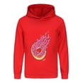 thumbnail image 1 of Boys Girls Preston Playz Hoodie – Lightweight Flame Graphic Pullover Sweatshirt for Kids, 1 of 4