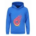 thumbnail image 1 of Boys Girls Preston Playz Hoodie – Lightweight Flame Graphic Pullover Sweatshirt for Kids, 1 of 4