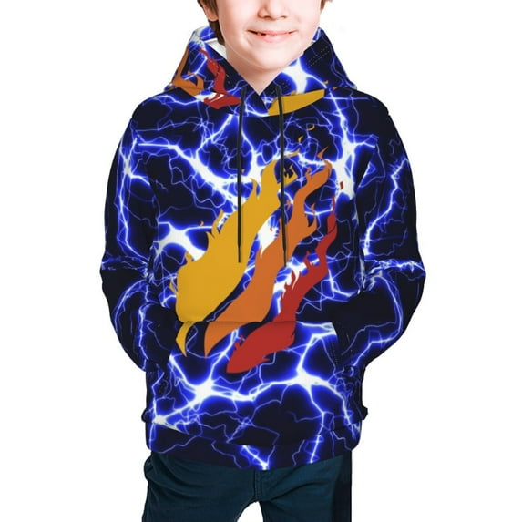 Boys Girls Prestonplayz Hoodie 3D Print Pullover Hooded Long Sleeve Sweatshirts Tops Blouse with Pocket Small