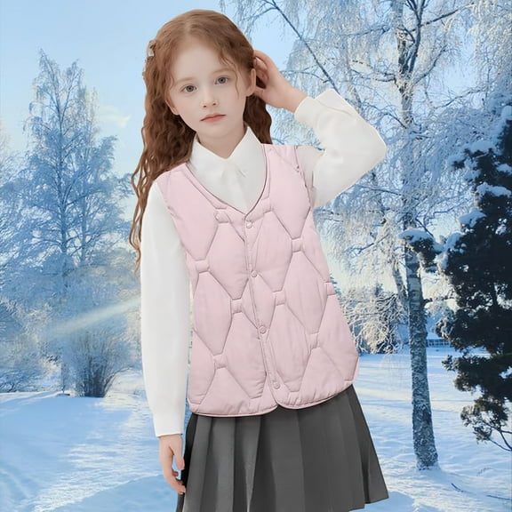 Boys Girls Puffer Jacket Purple Vest Sleeveless Quilted Vest Compression Vest for Kids Toddler Girls Boys Puffer Vest 13-14 Years