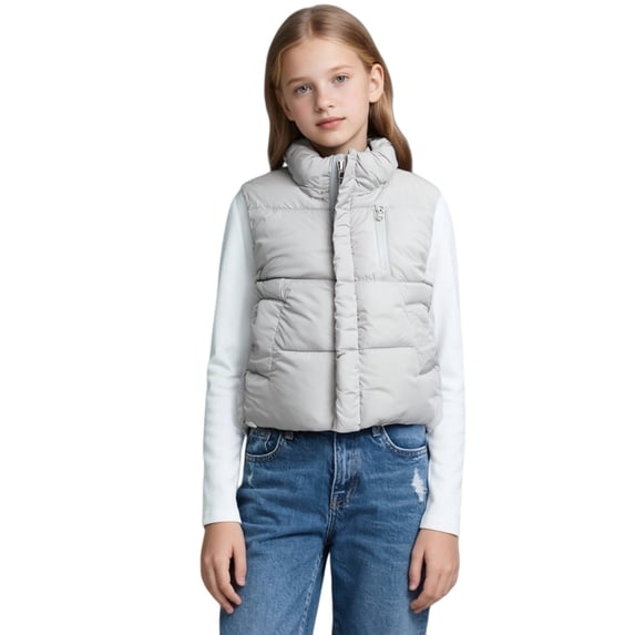 Boys Girls Puffer Vest Kids Sleeveless Lightweight Puffy Zip up Jacket