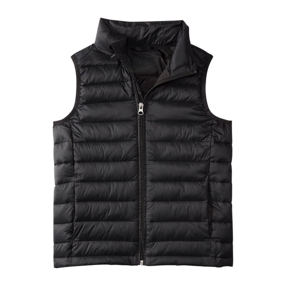 Boys Girls Puffer Vest Sleeveless Quilted Coat Zipper Puffy Down Jacket Kids Winter Warm Gilet Lightweight Thermal Padded Waistcoat for Outdoor Casual Wear
