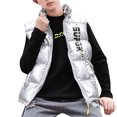 thumbnail image 1 of Boys Girls Puffer Vest Winter Coat Warm Lightweight Toddler Vest Outerwear High Neck Cute Sleeveless Down Jacket Coat, 1 of 4