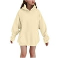 thumbnail image 1 of Boys' and Girls' Pullover Hoodie with Kangaroo Pocket Lightweight Youth Long Sleeve Hooded Sweatshirts for Kids Hoodies Pullover Children's Solid Color Comfortable Hoodie for Kids 2-13 Years, 1 of 8