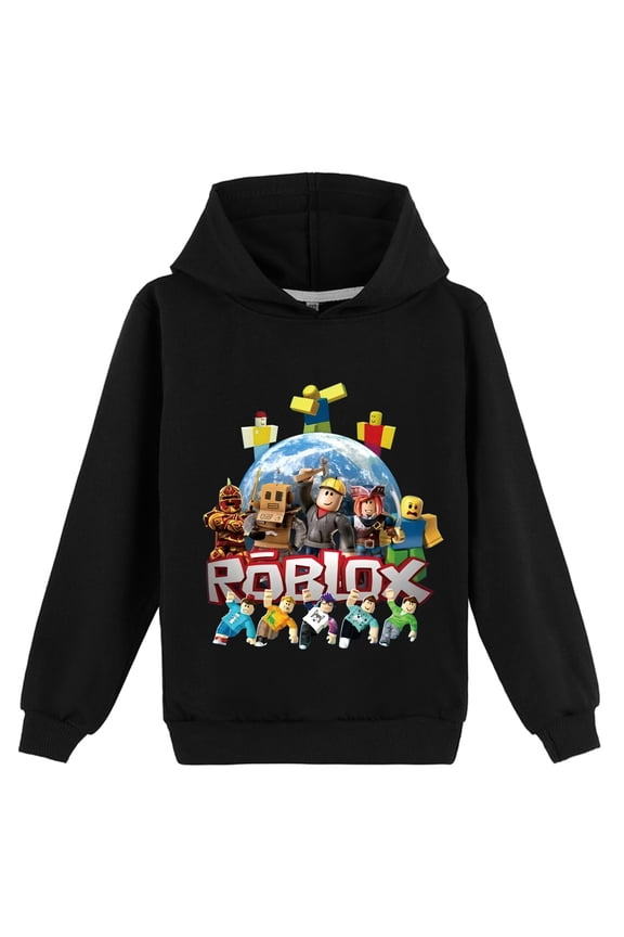 Boys Girls Pullover Sweatshirts Hooded Game Roblox Classic Hoodies Casual Long Sleeve for Teen