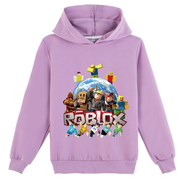 Boys Girls Pullover Sweatshirts Hooded Game Roblox Classic Hoodies Casual Long Sleeve for Teen