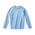 thumbnail image 1 of Boys Girls Raglan Long Sleeve Athletic Shirt, Contrast‑Stitching Sports Top For Kids School Daily Wear, 1 of 4