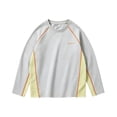thumbnail image 1 of Boys Girls Raglan Long Sleeve Athletic Shirt, Contrast‑Stitching Sports Top For Kids School Daily Wear, 1 of 4
