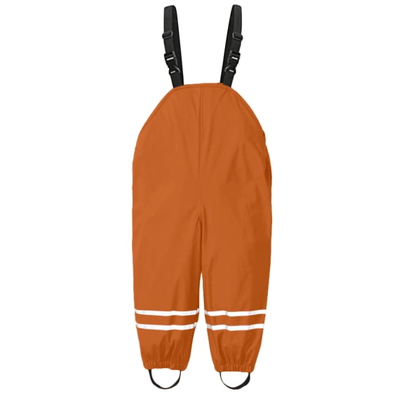 Boys Girls Rain Pants Proof Trousers Kinder Nylon Rain Bibs for Kids Girls Boys Romper&Jumpsuit Size 6-8