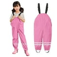 thumbnail image 1 of Boys Girls Rain Pants Mud Proof Rain Trousers Kids Waterproof Pants Outdoor Kids Mud Double Playsuit Overall 3T, 1 of 4