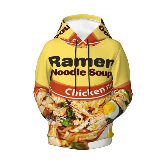 Boys Girls Ramen Noodle Chicken Pullover Hoodies 3D Print Novelty Colorful Kids Hoodie Sweatshirts With Pocket