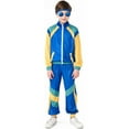thumbnail image 1 of Boys Girls Retro Hip Hop 80s Tracksuit Costume Dance Sportswear Top Pants Sets Outfit, 1 of 6
