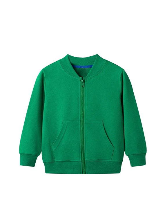 Boys Girls Boš¦ber Jackets Toddler Back to School Sweatshirt Baby Zip Up Cotton Casual Varsitš² Jacket Long Sleeve Preppy Coat