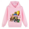 thumbnail image 1 of Boys Girls Roblox Hoodie Lightweight Long Sleeve Hooded Pullover Sweatshirts for Teen, 1 of 2
