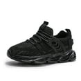 thumbnail image 1 of Boys Girls Runnings Shoes Kids Sneakers Breathable Lightweight Tennis Athletic Sports Black Size 12.5 Little Kid, 1 of 5