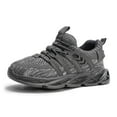 thumbnail image 1 of Boys Girls Runnings Shoes Kids Sneakers Breathable Lightweight Tennis Athletic Sports Grey Size 11 Little Kid, 1 of 5