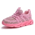 thumbnail image 1 of Boys Girls Runnings Shoes Kids Sneakers Breathable Lightweight Tennis Athletic Sports Pink Size 8 Toddler, 1 of 5