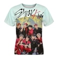 thumbnail image 1 of Boys Girls SKZ Stray Korea Ki T-Shirt Crewneck Short Sleeve Tee Shirt Tops for Kids Teens, 1 of 8