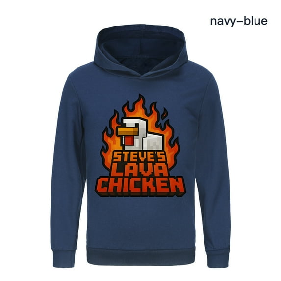 Boys Girls STEVE'S LAVA CHICKENS Anime Cartoon Graphic Printed Costume Hoodies Sweatshirt Novelty Hooded Tracksuit Long Sleeve Pullover Jogging Hoody Casual Sweater Outerwear Clothes Kid Gift 4-13