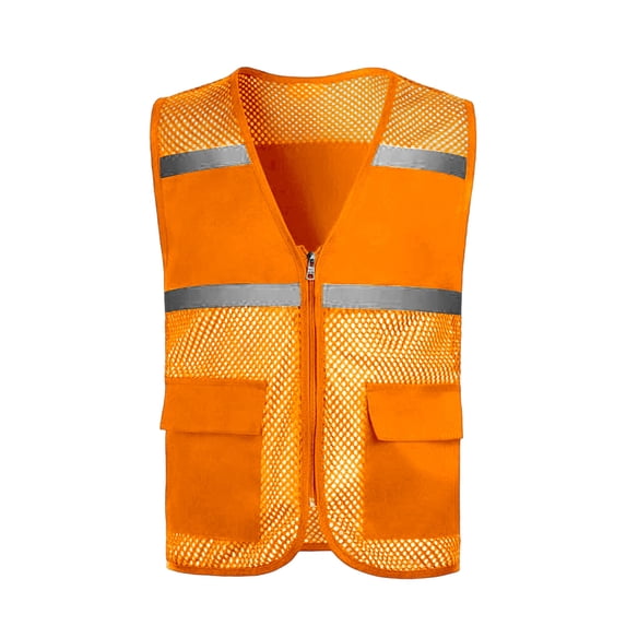 Boys Girls Safety Reflective Vest High Visibility Construction Traffic Vest for Cycling Running Skiing