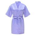 thumbnail image 1 of Boys Girls Satin Kimono Bathrobes with Belt, SILVERCELL Toddler Teens Kids Wedding Spa Party Robes Pajamas Coverups, 2-14 Years, 1 of 8