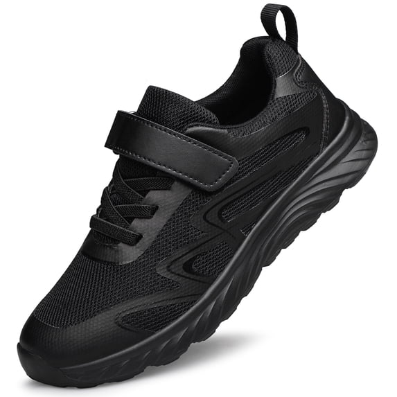 vibdiv Boys Girls School Shoes Kids Sneakers Athletic Running Tennis Walking Shoes Black Big Kid Size 3