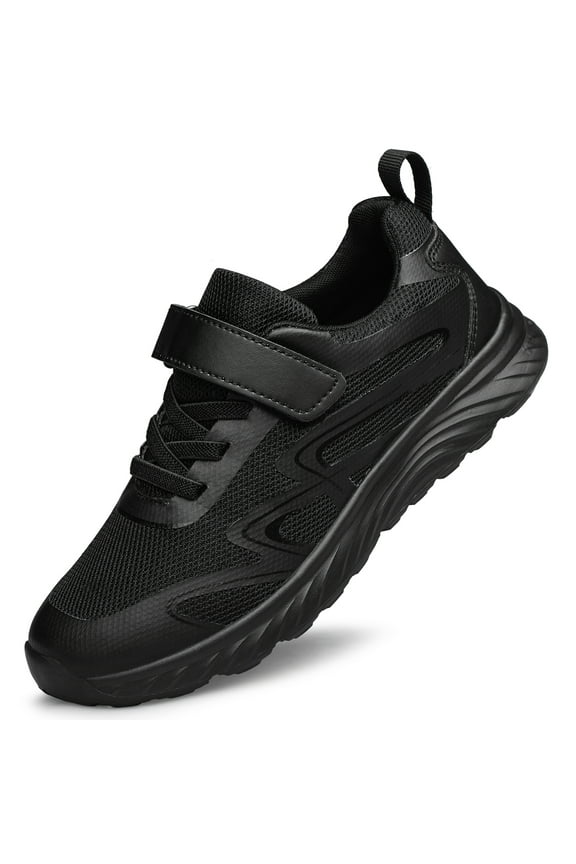 Boys Girls School Shoes Kids Sneakers Athletic Running Tennis Walking Shoes Black Toddler Size 7