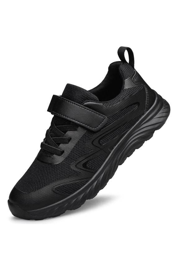 Boys Girls School Shoes Kids Sneakers Athletic Running Tennis Walking Shoes Black Toddler Size 7.5