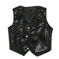 thumbnail image 1 of Boys Girls Sequined Vest Waistcoat Hip-hop Dance Party Street Show Costume, 1 of 7