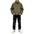 thumbnail image 1 of Boys Girls Sherpa Fleece Jacket Full-Zip Fuzzy Fleece Sweatshirt Kid Toddler Windproof Coat Soft Winter Jacket Thick Raincoat, 1 of 7