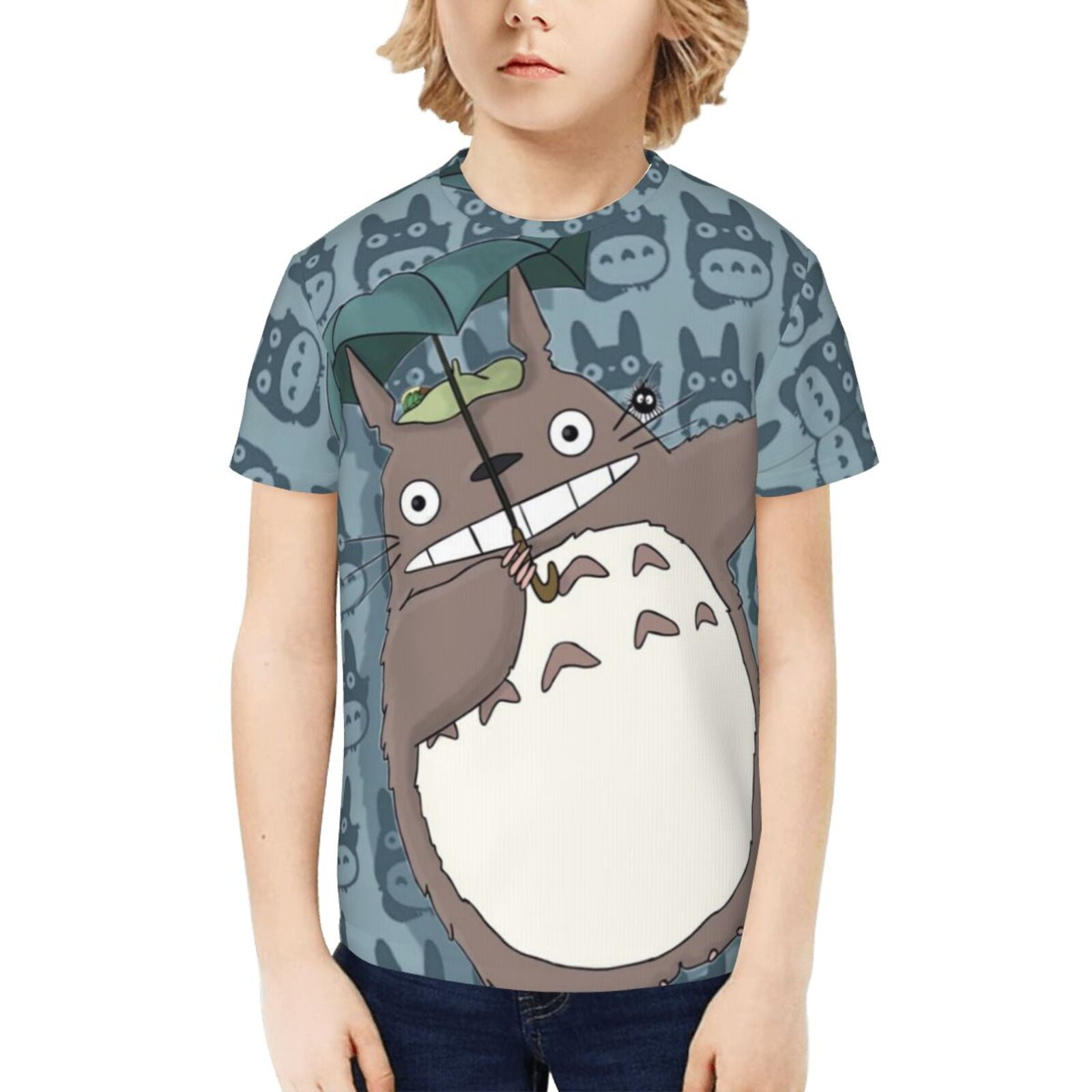 Boys Girls Shirts Totoro TShirt Kids Casual Short Sleeve Tee Tops