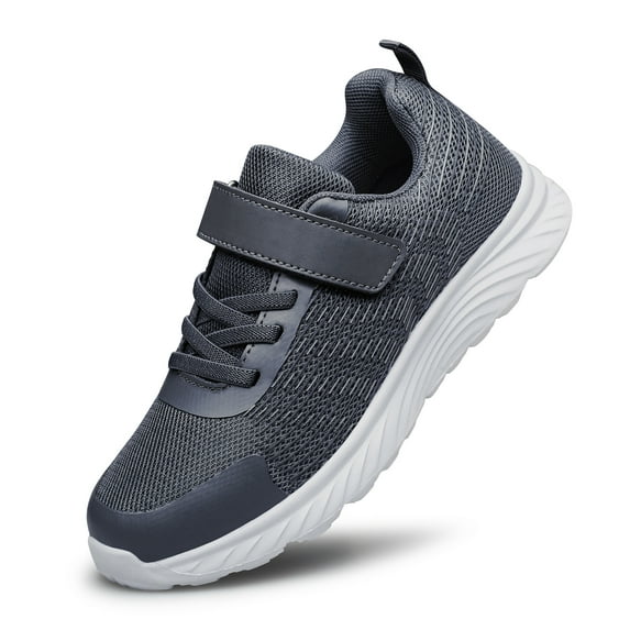 Boys Girls Shoes Sneakers Slip on Athletic Tennis Walking Shoes Lightweight Kids Shoes Grey Toddler Size 9