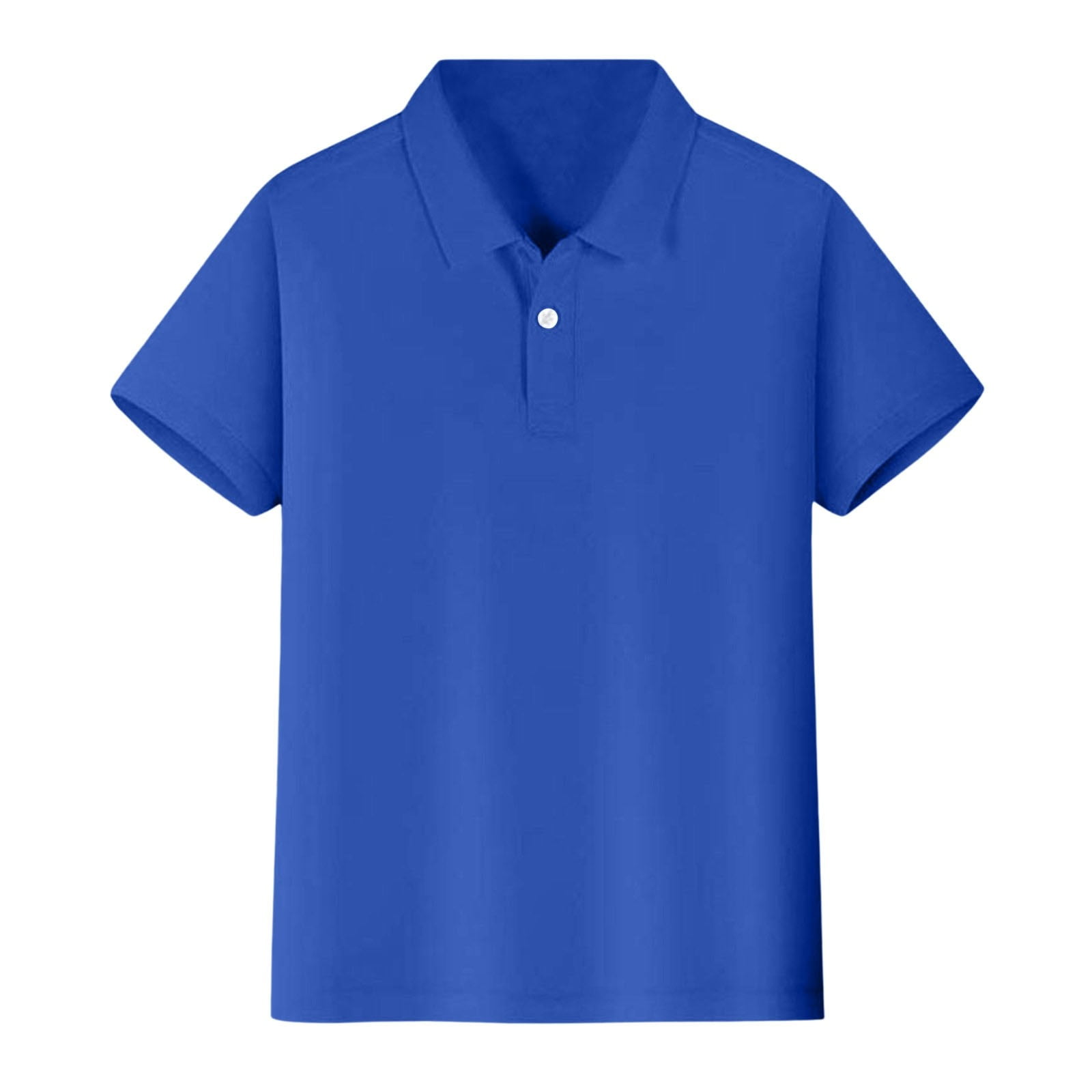 Boys Girls Short Sleeve Shirt Comfortable Soft Fabric Button Down Top
