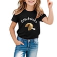 thumbnail image 1 of Boys Girls Short Sleeve Shirts Casual Print T Shirt for Boys 3T Crewneck Loose Fit Shirts Basic Cotton Shirts Graphic Tees Size 12-13 Years,2-Black, 1 of 4