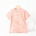 thumbnail image 1 of Boys & Girls Short Sleeve T-Shirts 4-12 Years Crewneck Tie-Dye Tops Toddlers Kids Cute Pullover Comfort Going-Out Athletic Workout Tees, 1 of 3