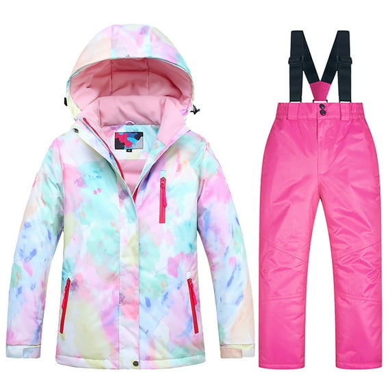 Boys Girls Ski Jacket Snow Jacket Pants Suits Windproof Winter Coats