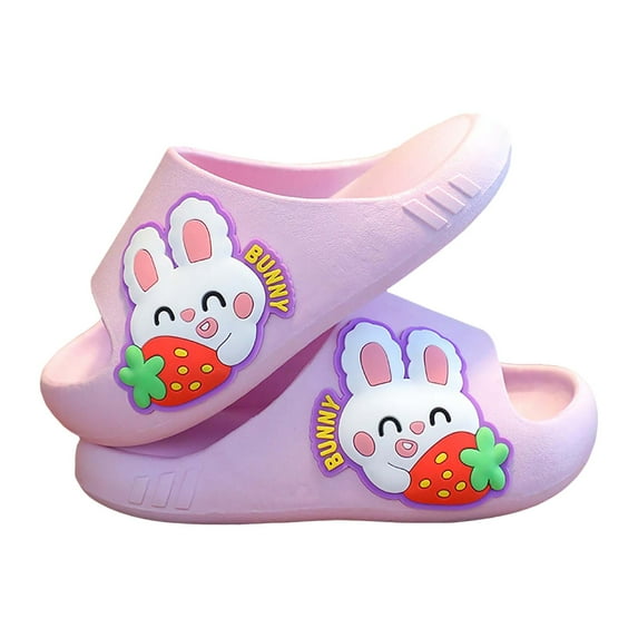 Boys Girls Slide Sandals Kids Non-Slip Cloud Slippers Lightweight Slip on Sandals Summer Pool Beach Shoe