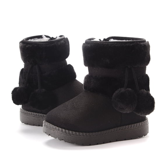 Boys Girls Snow Boots Water-Resistant Outdoor Sport Warm Cozy Anti-Slip Cute Ankle Winter Shoes for Toddler/Little/Big Kid
