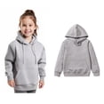 thumbnail image 1 of Boys Girls Solid Long Sleeve Patchwork Hooded Pullover Tops Blouse Outfits Clothes, 1 of 3