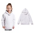 thumbnail image 1 of Boys Girls Solid Long Sleeve Patchwork Hooded Pullover Tops Blouse Outfits Clothes, 1 of 3