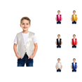 thumbnail image 1 of Boys Girls Sparkly Sequin Vest Jazz Hop Dance Tops Sleeveless Open Front Vest Jacket Shiny Dance Top, 1 of 6