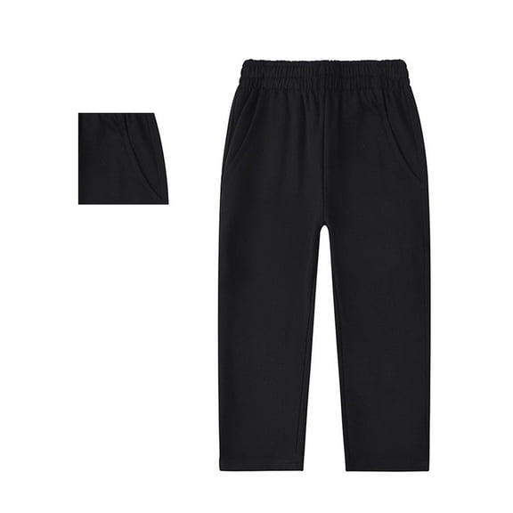 Boys Girls Straight Leg Casual Pants Soft Comfortable Stretchy Jogger Sweatpants For Active Play