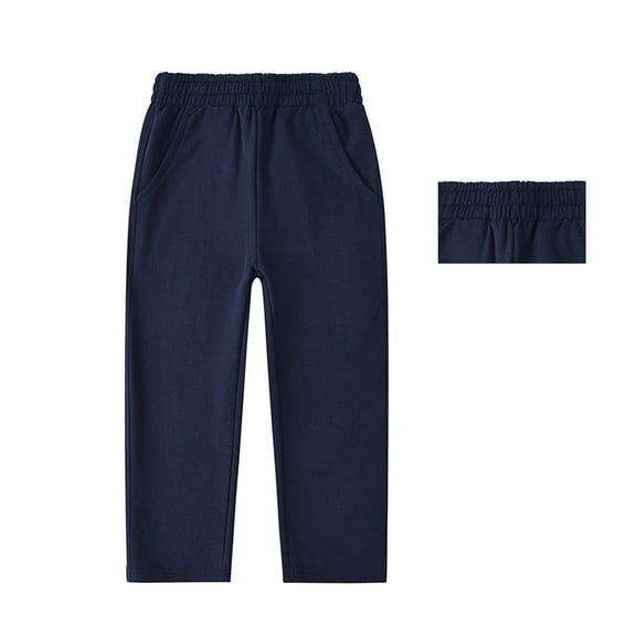Boys Girls Straight Leg Casual Pants Soft Comfortable Stretchy Jogger Sweatpants for Active Play